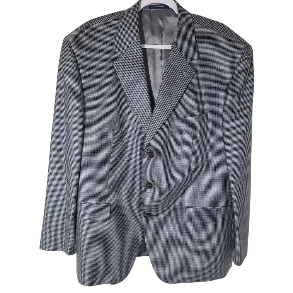 Ralph Lauren Men's size 48R Sports Coat Blazer Jacket Silk Wool Single Breasted